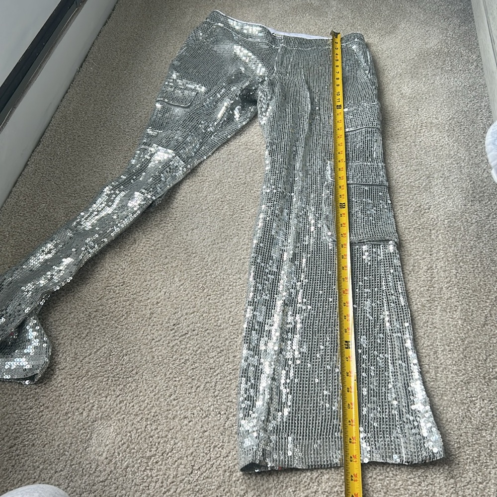 Alice and Olivia Hayes sequin cargo pants - Picture 10 of 16